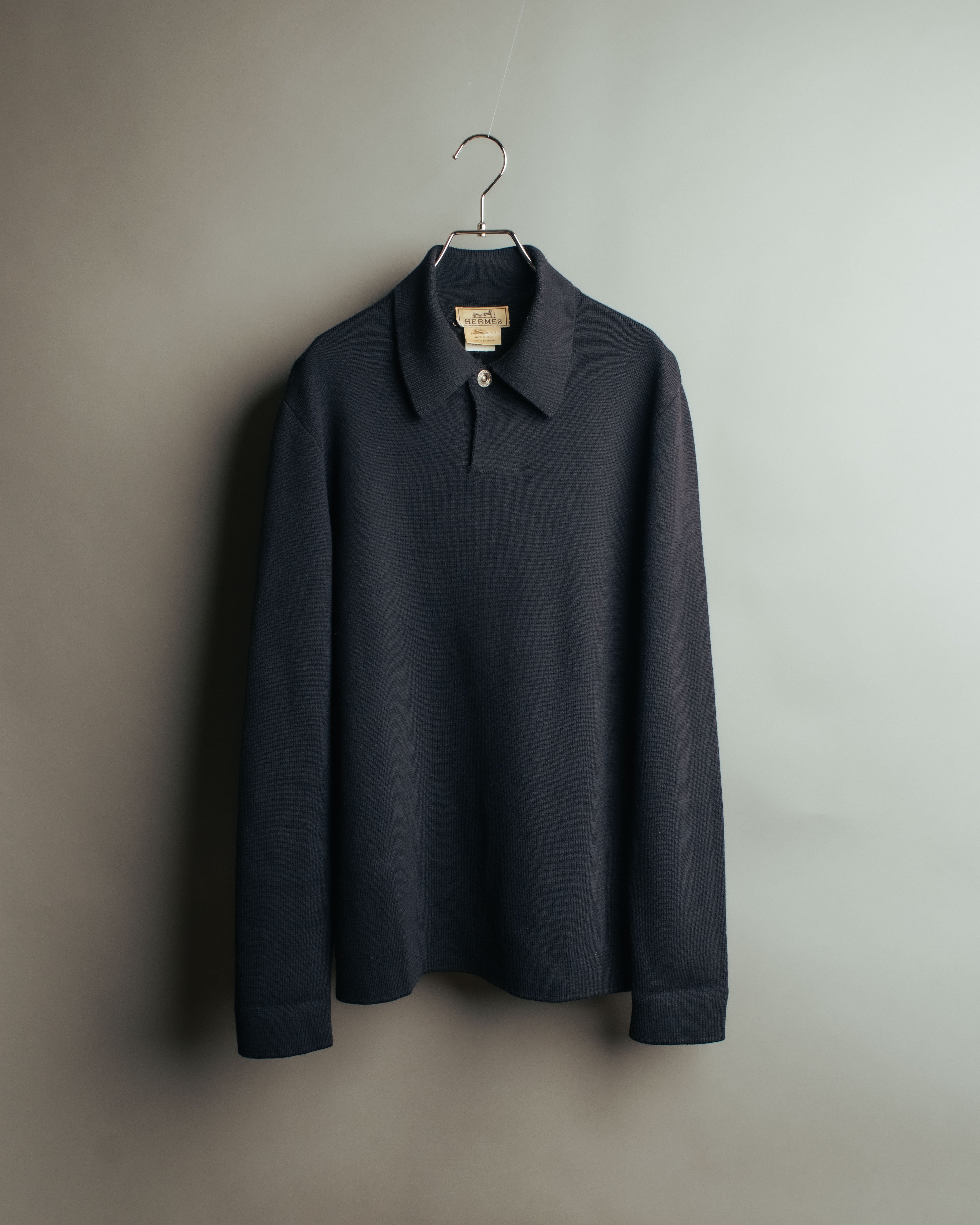 -SPECIAL- “HERMÈS” 90’s-00’s Merino wool sport knit polo