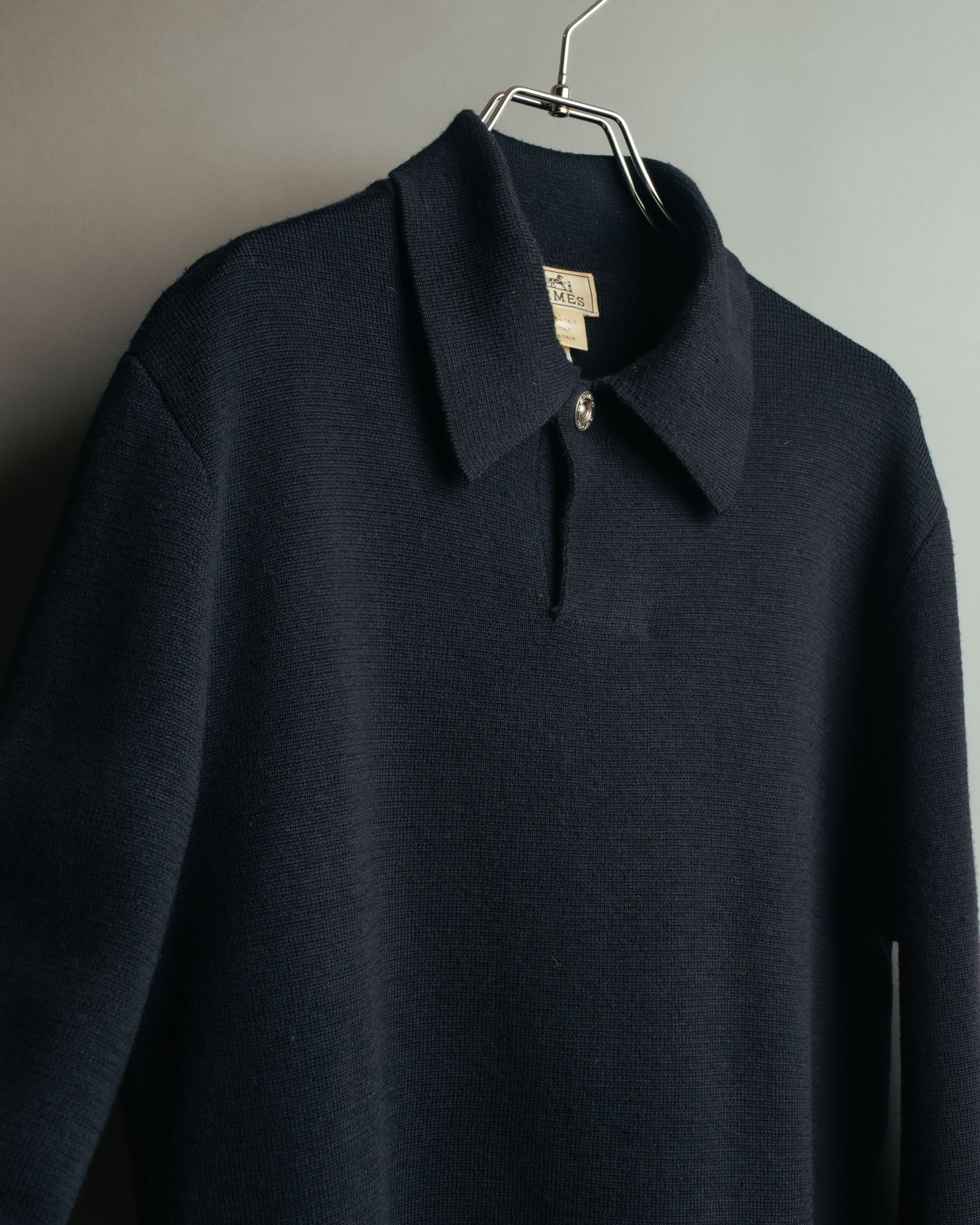 -SPECIAL- “HERMÈS” 90’s-00’s Merino wool sport knit polo