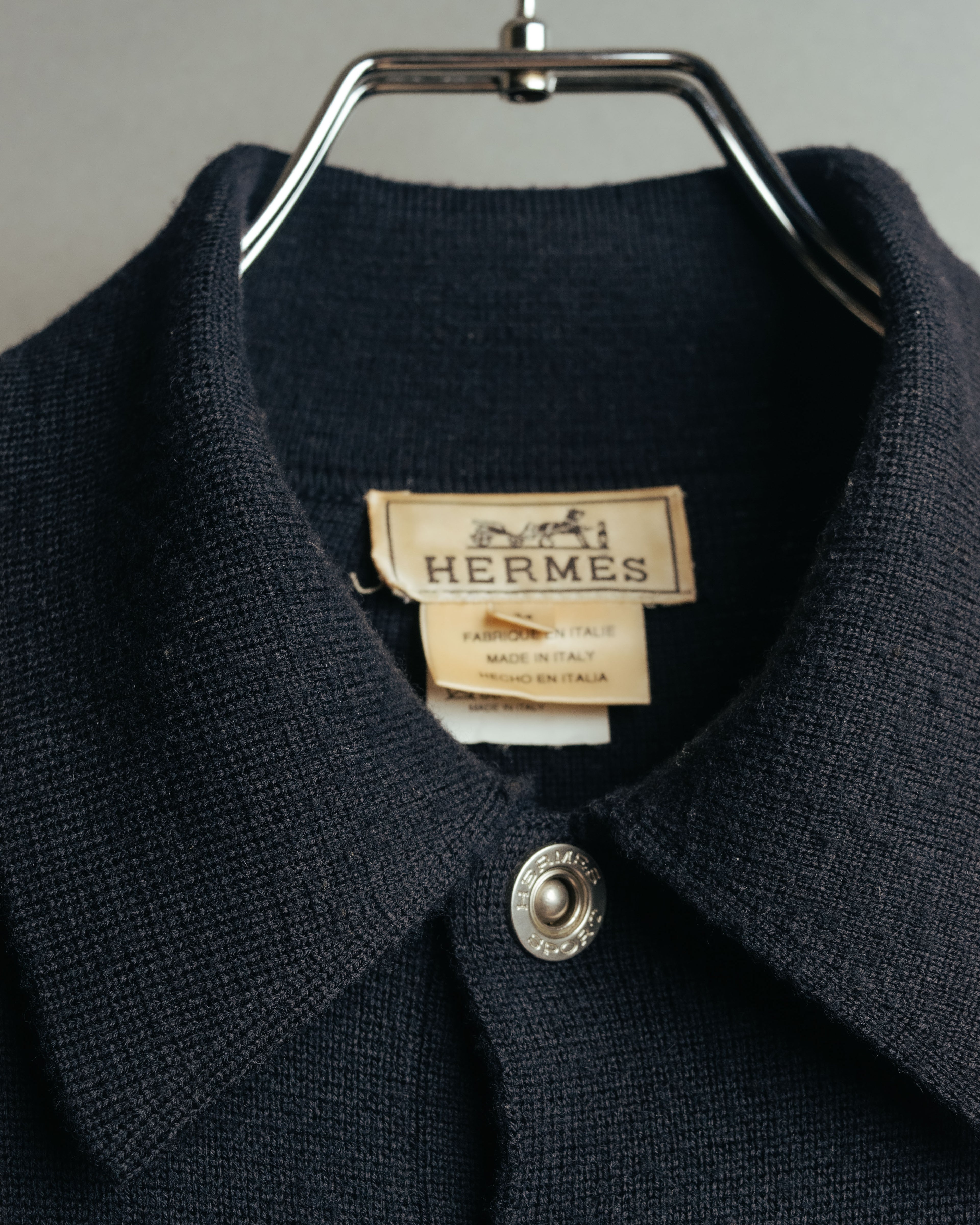 -SPECIAL- “HERMÈS” 90’s-00’s Merino wool sport knit polo