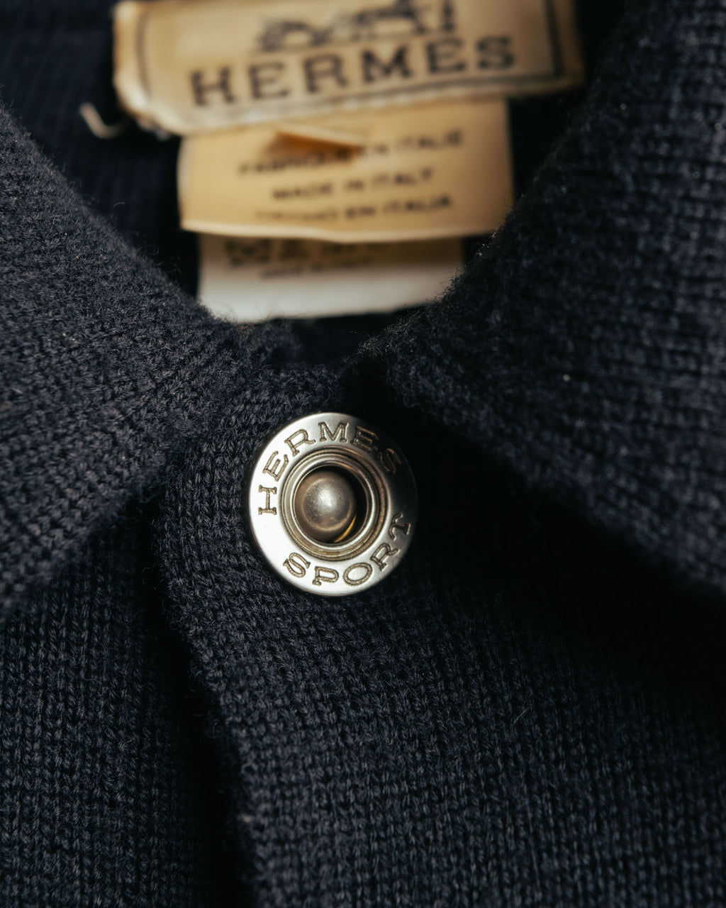 -SPECIAL- “HERMÈS” 90’s-00’s Merino wool sport knit polo
