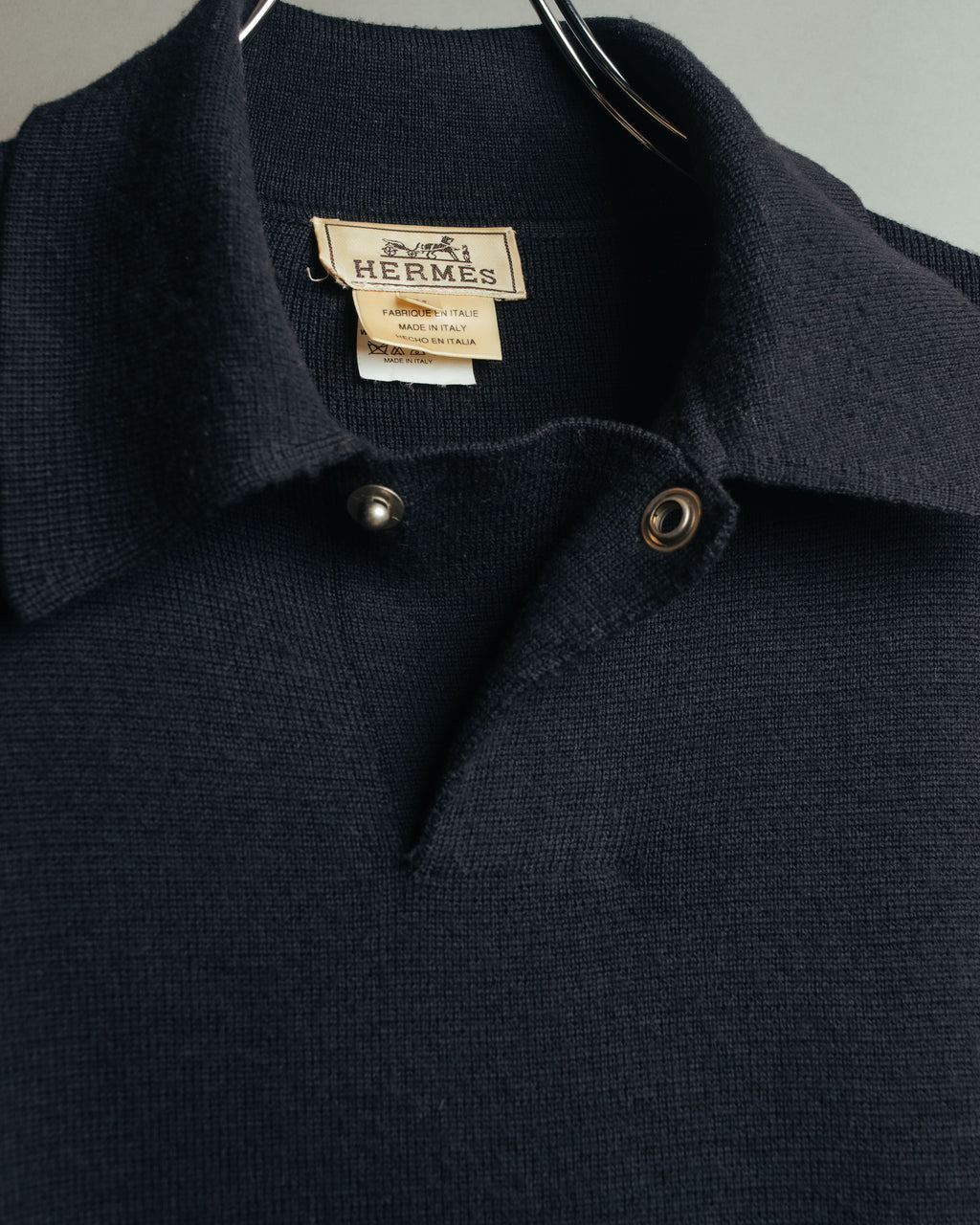 -SPECIAL- “HERMÈS” 90’s-00’s Merino wool sport knit polo