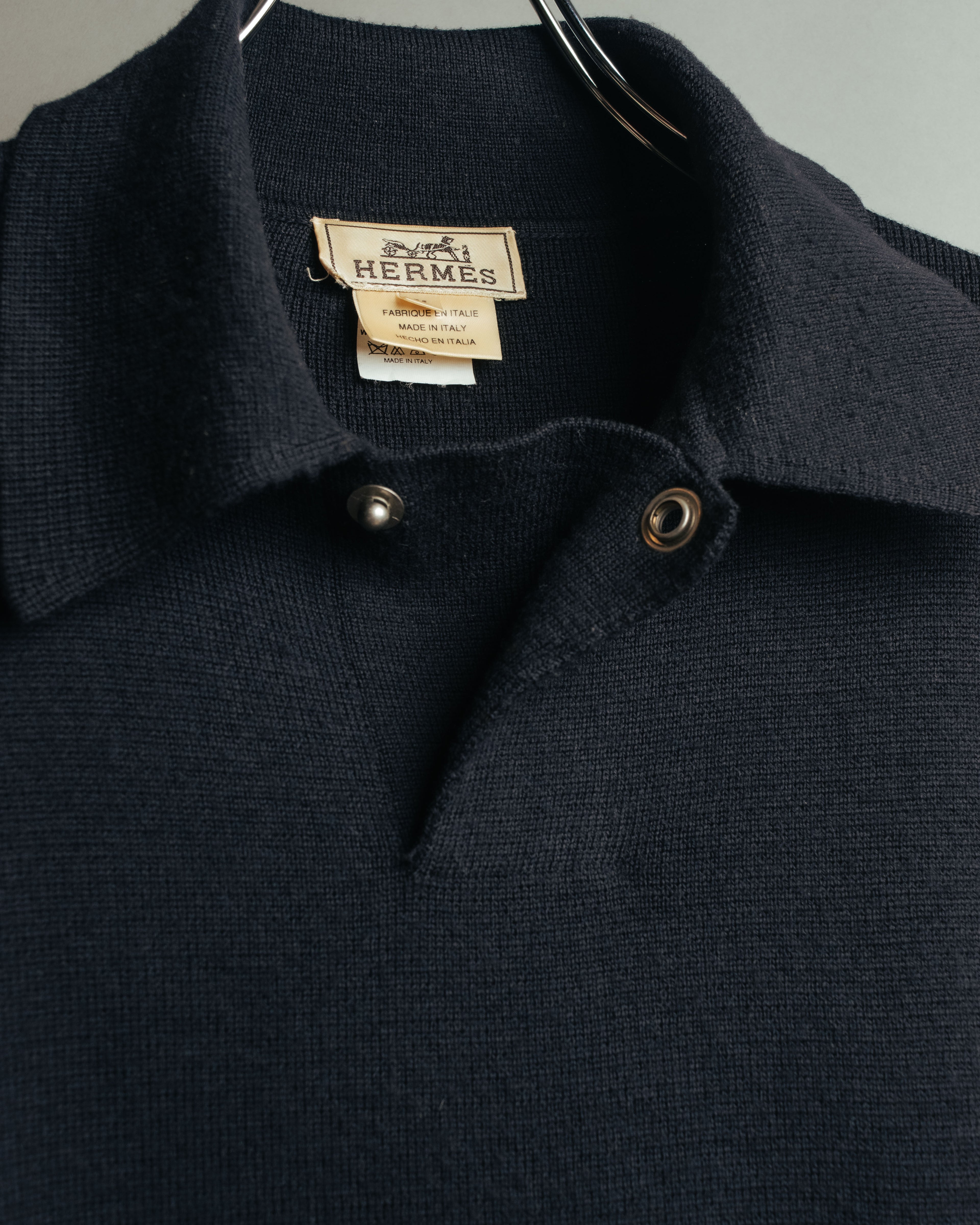 -SPECIAL- “HERMÈS” 90’s-00’s Merino wool sport knit polo