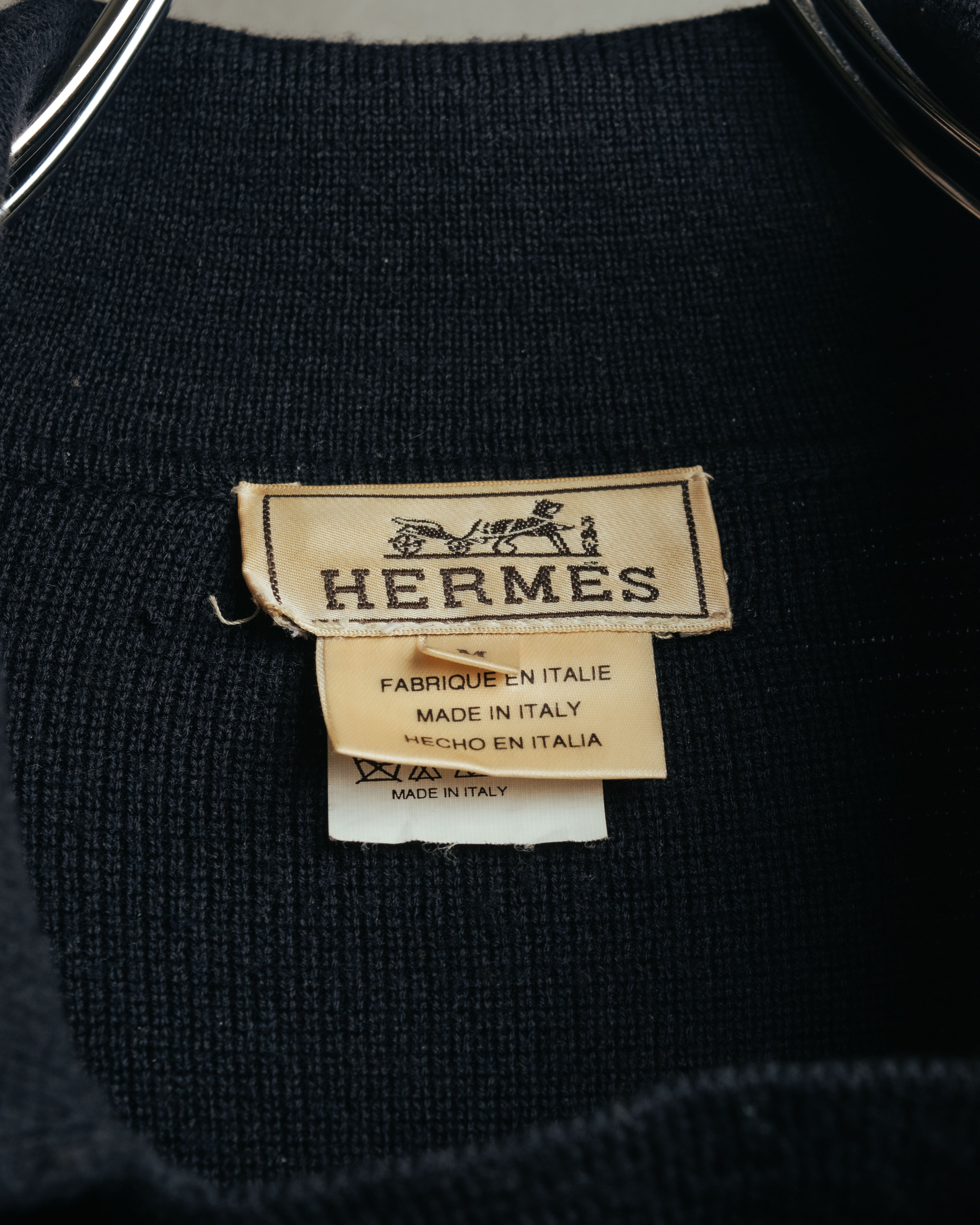 -SPECIAL- “HERMÈS” 90’s-00’s Merino wool sport knit polo