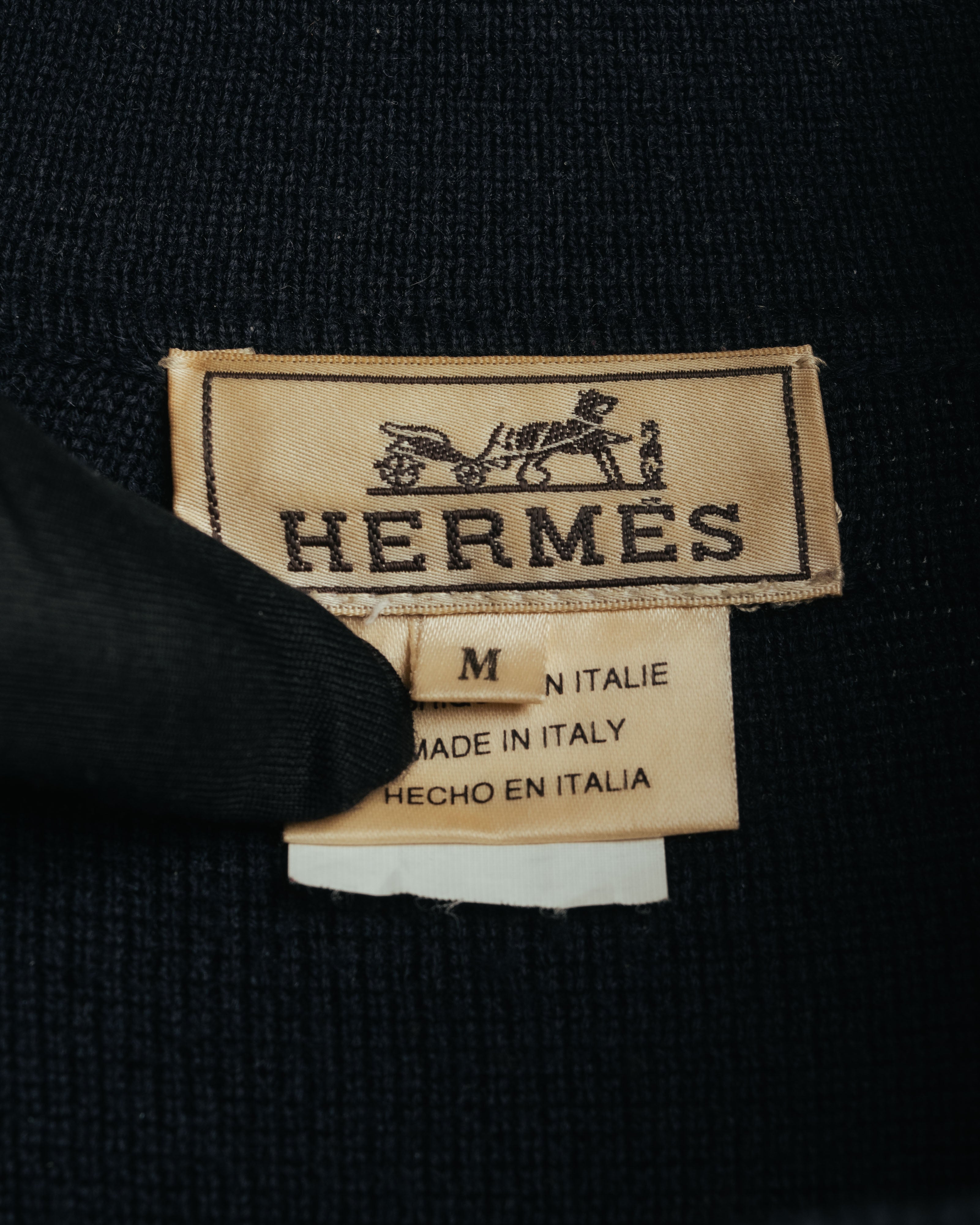 -SPECIAL- “HERMÈS” 90’s-00’s Merino wool sport knit polo