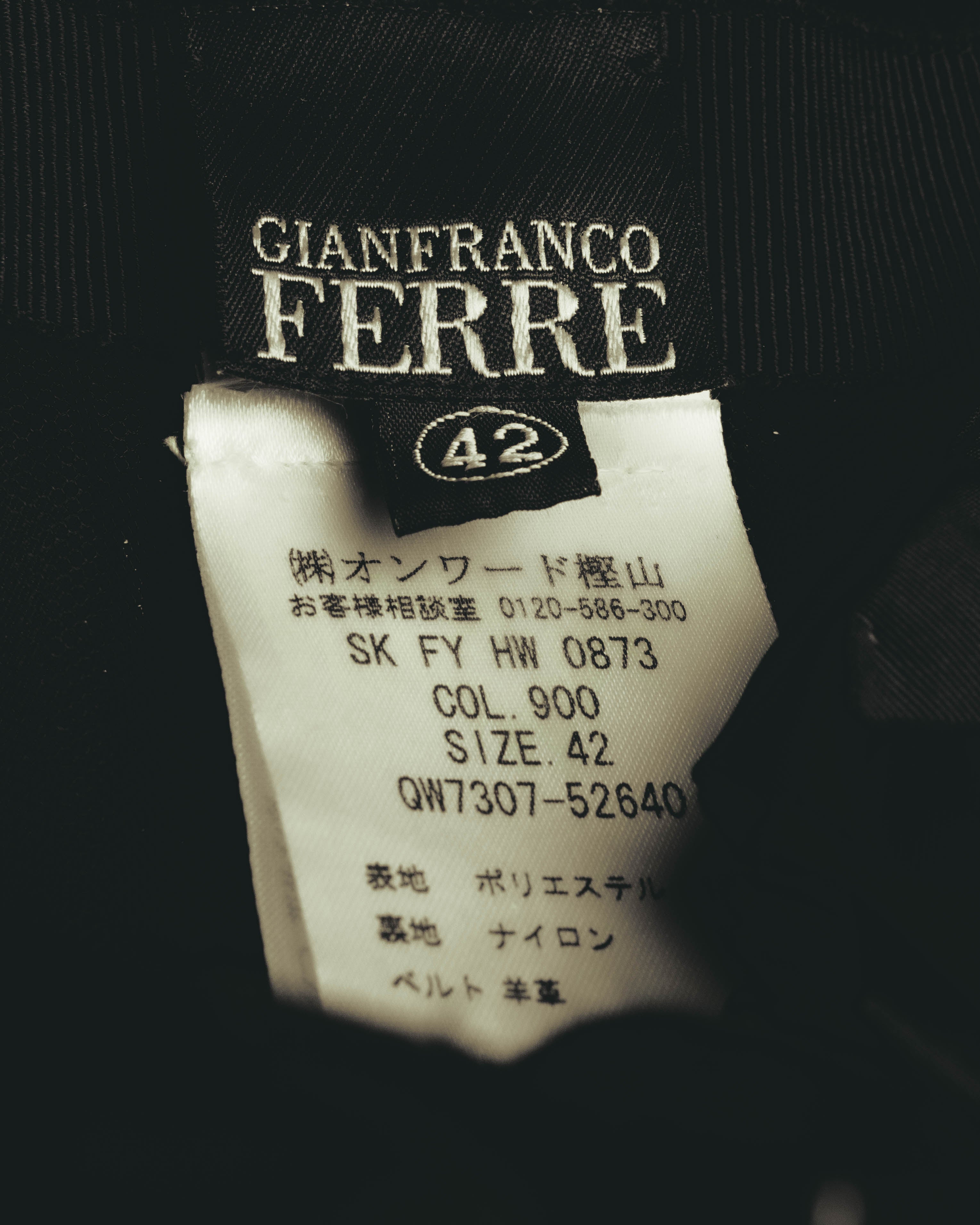 –SPECIAL– GIANFRANCO FERRE 00's Dramatic pleated maxi skirt