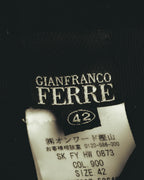 –SPECIAL– GIANFRANCO FERRE 00's Dramatic pleated maxi skirt