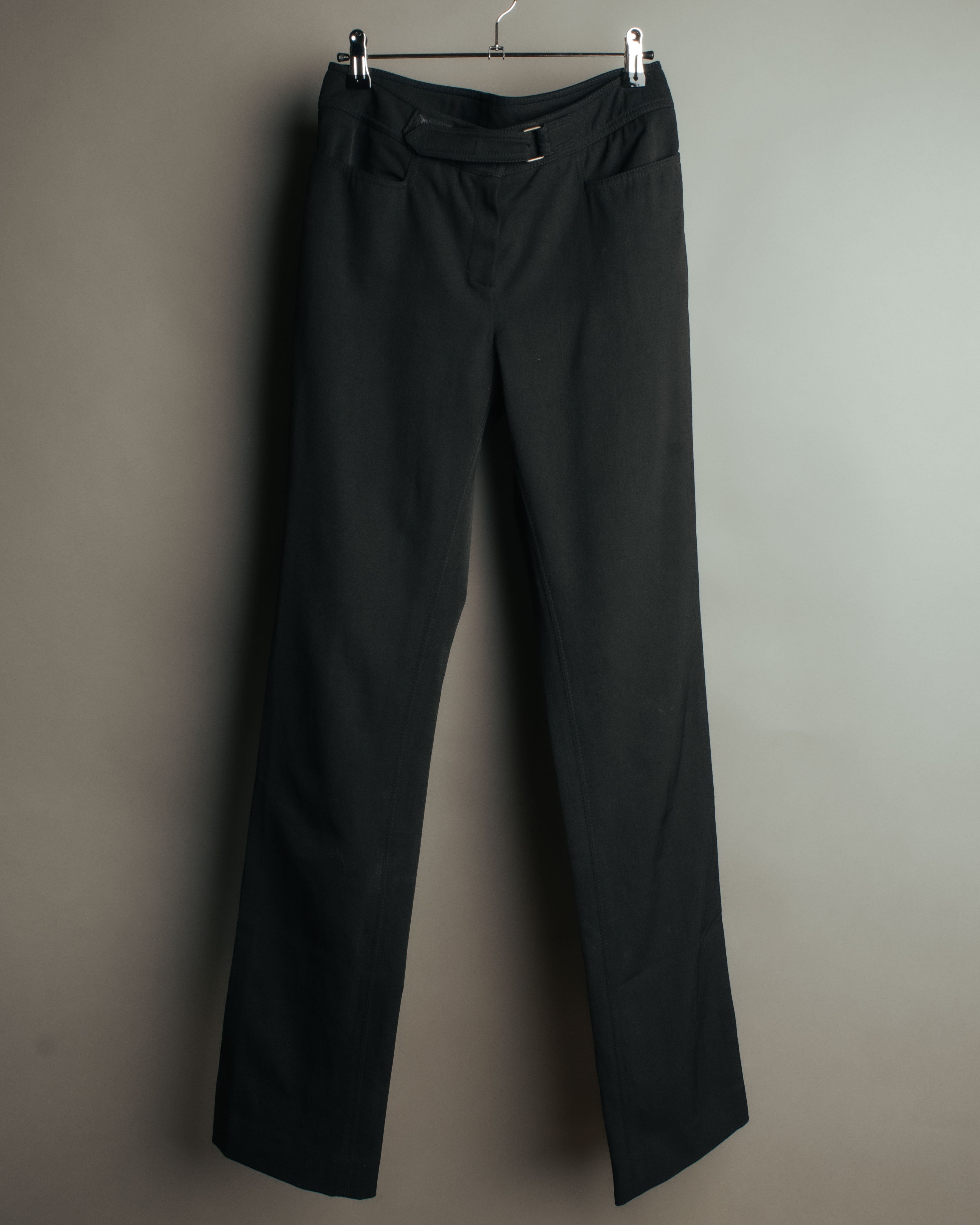 “GUCCI” 90’s-00’s Velcro waist straight pants