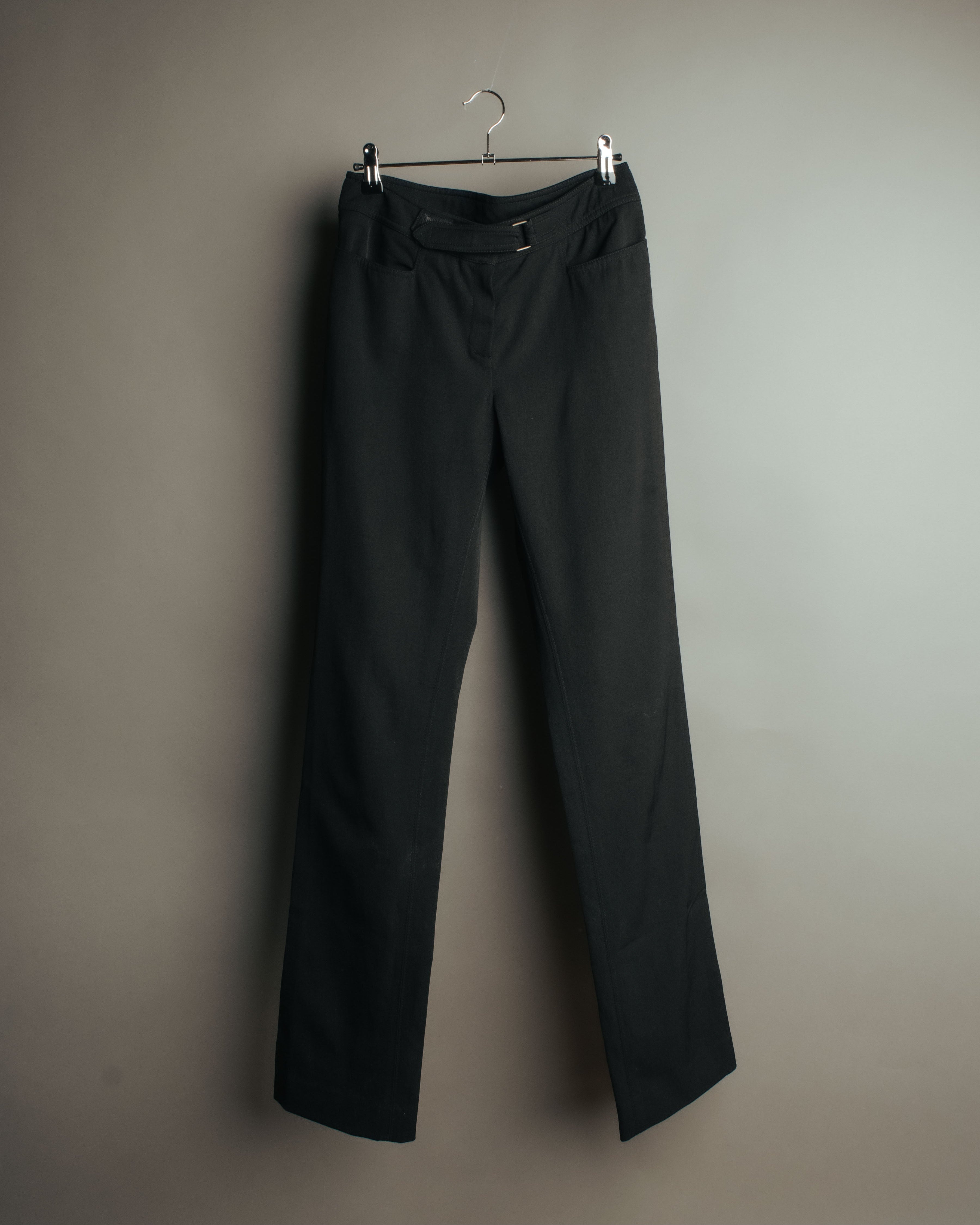 “GUCCI” 90’s-00’s Velcro waist straight pants