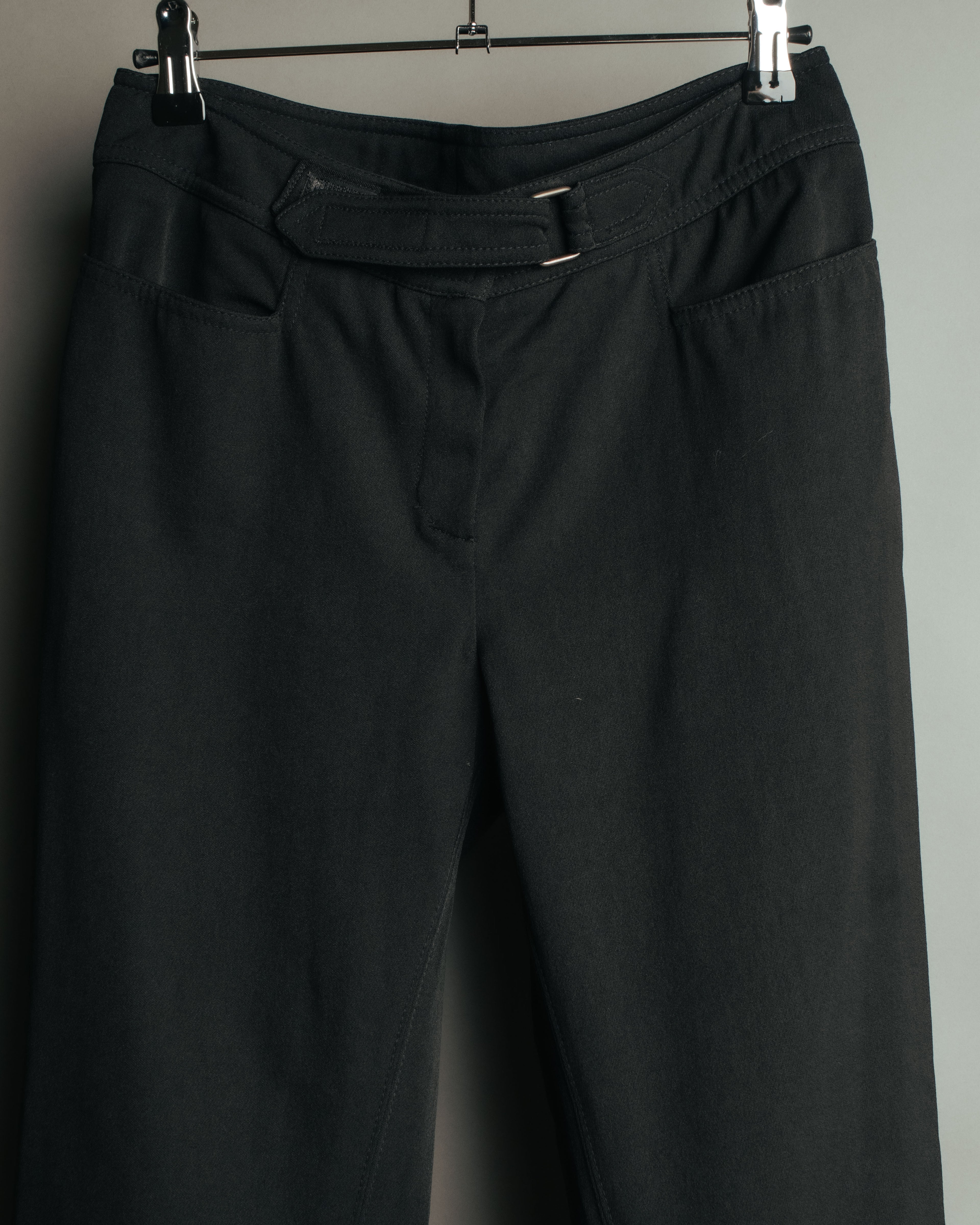 “GUCCI” 90’s-00’s Velcro waist straight pants