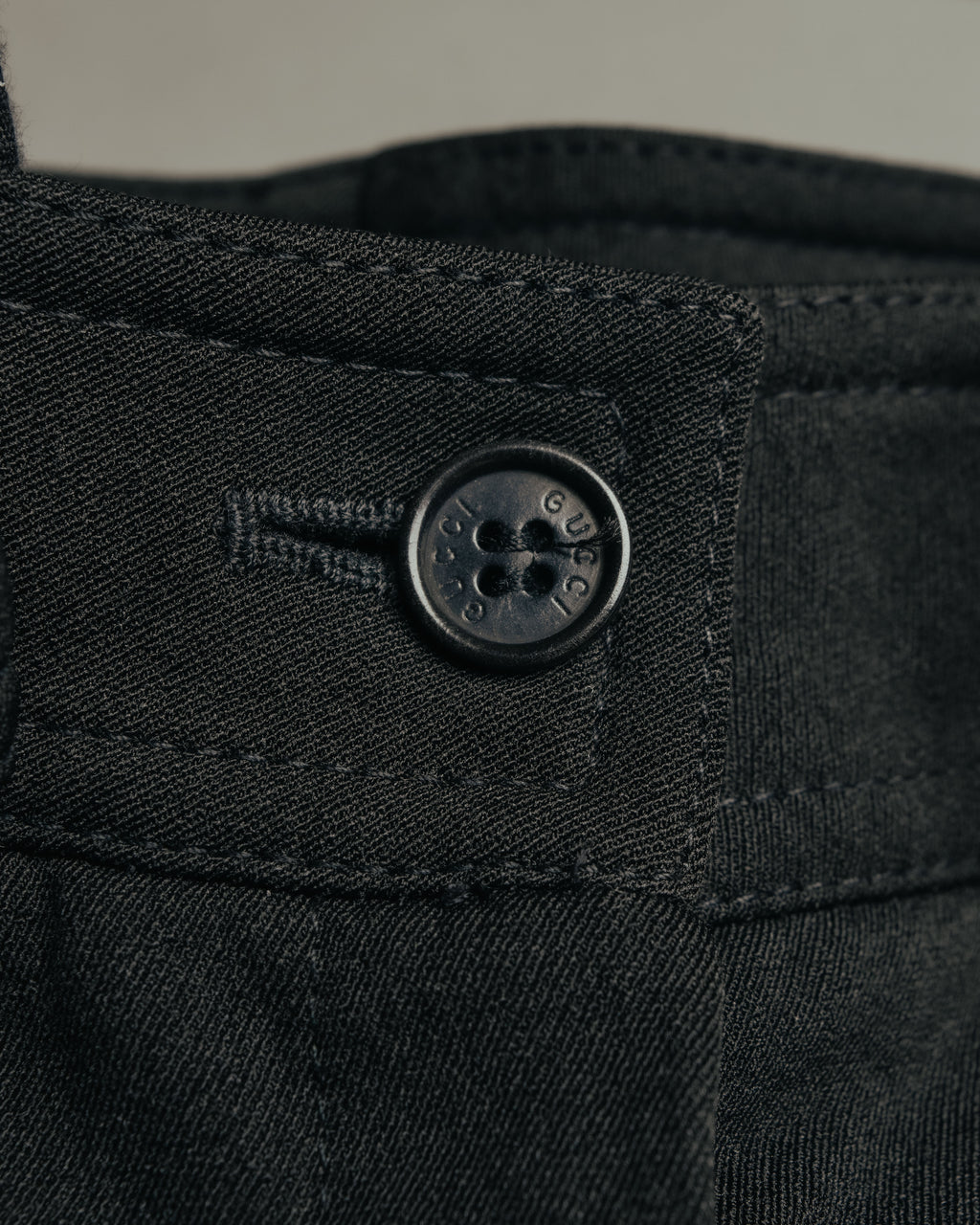 “GUCCI” 90’s-00’s Velcro waist straight pants