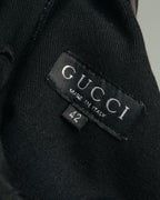 “GUCCI” 90’s-00’s Velcro waist straight pants