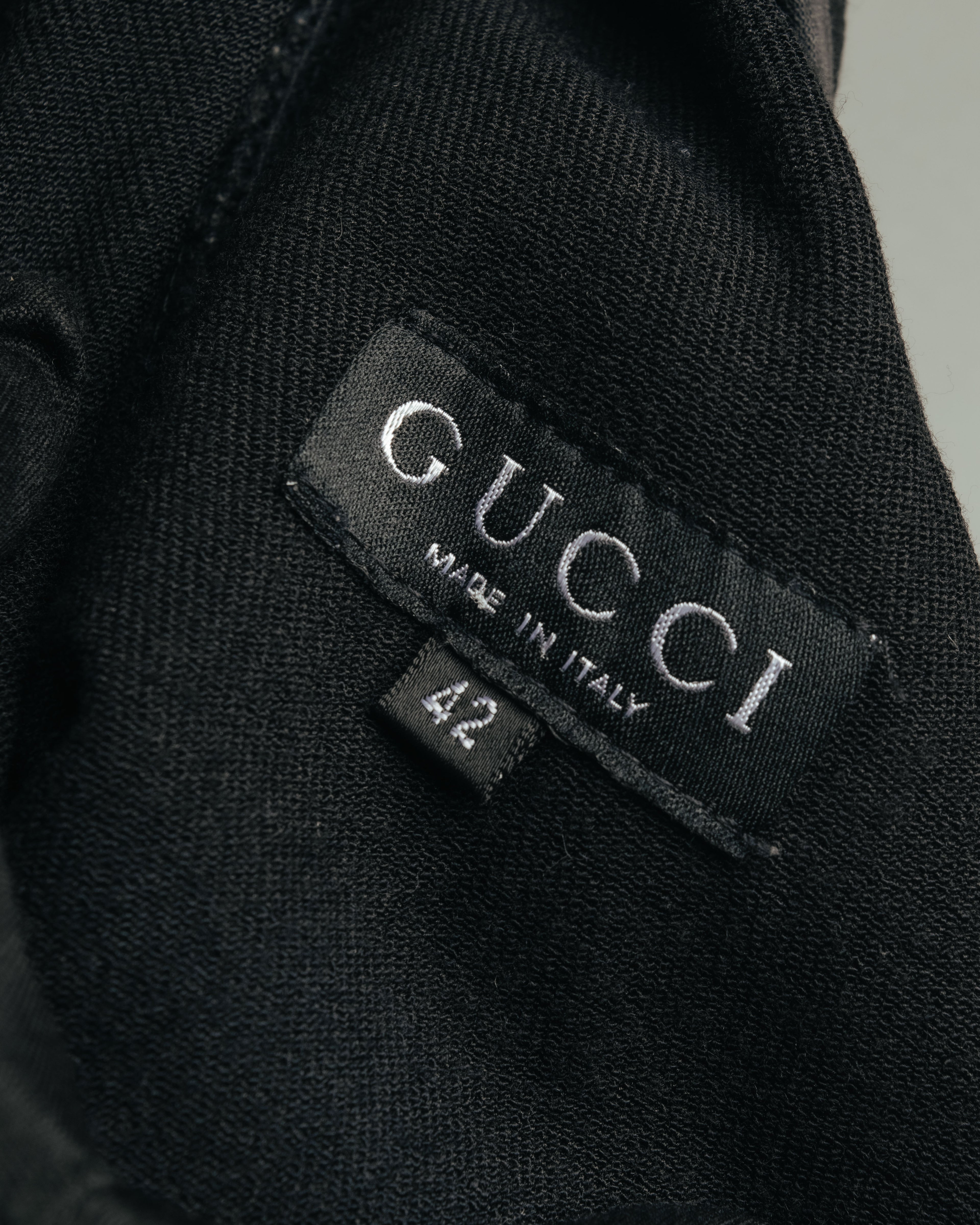 “GUCCI” 90’s-00’s Velcro waist straight pants