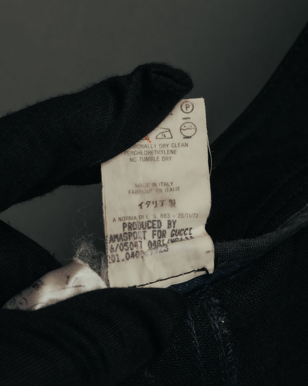 “GUCCI” 90’s-00’s Velcro waist straight pants