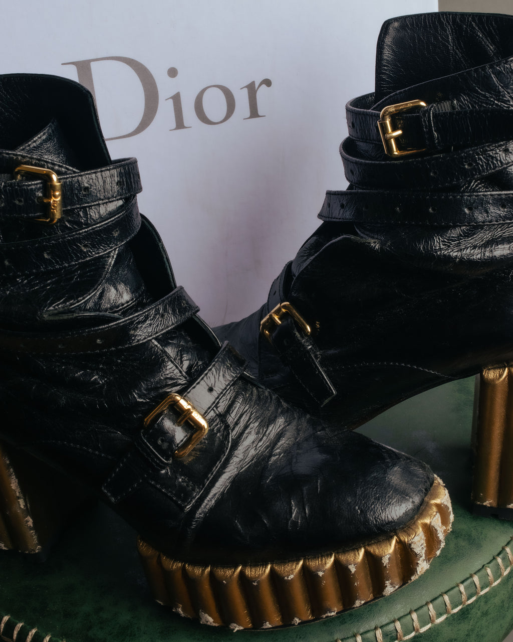 -SPECIAL- “Dior” 2021 Cruise Dior mission crinkled lambskin boots