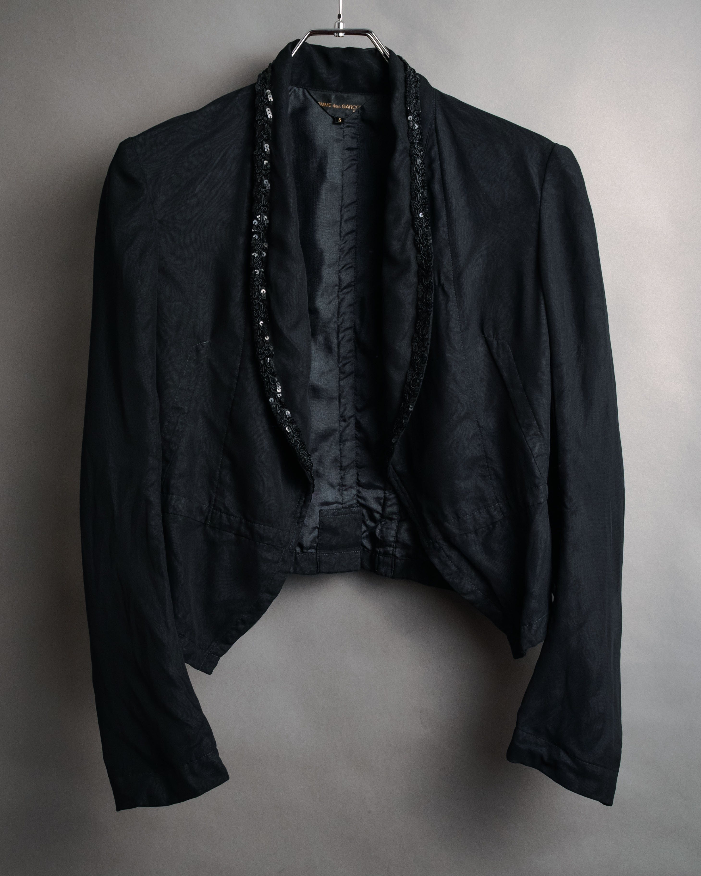 COMME des GARÇONS” 2005 SS sequined cropped jacket – MOOD