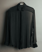-SPECIAL- “SAINT LAURENT” 2013-2017 Sheer black dress shirt