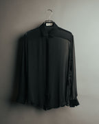 -SPECIAL- “SAINT LAURENT” 2013-2017 Sheer black dress shirt