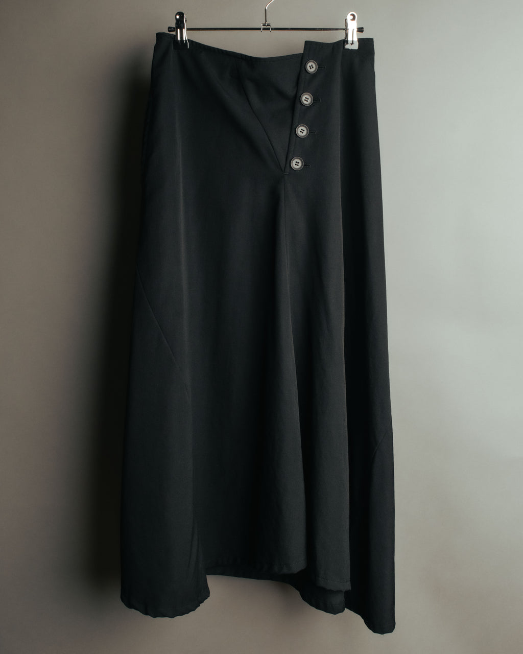 -SPECIAL- “Y’s” 2016 Asymmetric wool gabardine long skirt