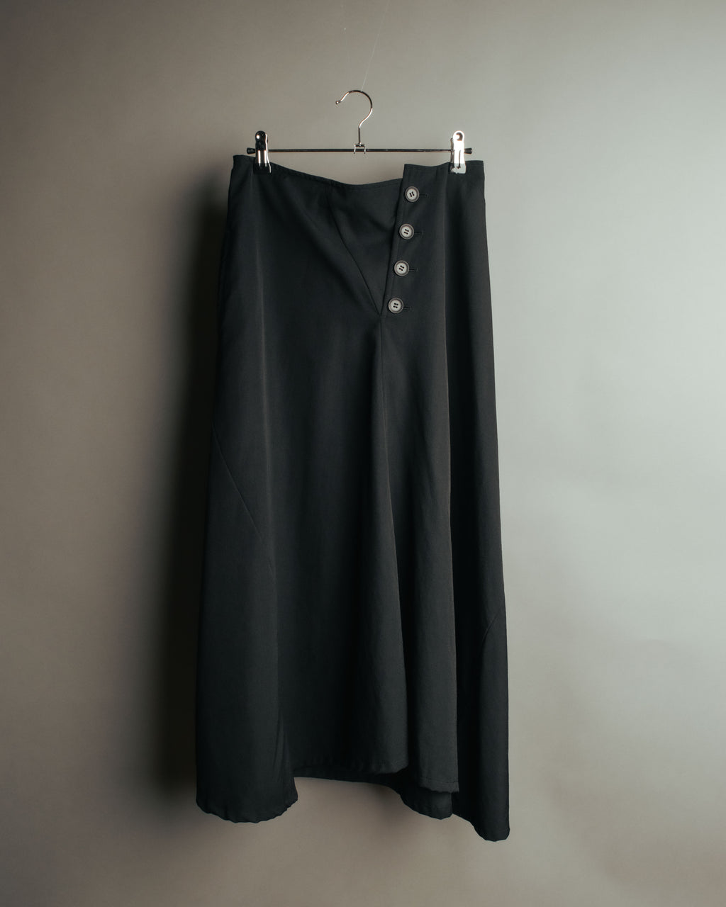 -SPECIAL- “Y’s” 2016 Asymmetric wool gabardine long skirt