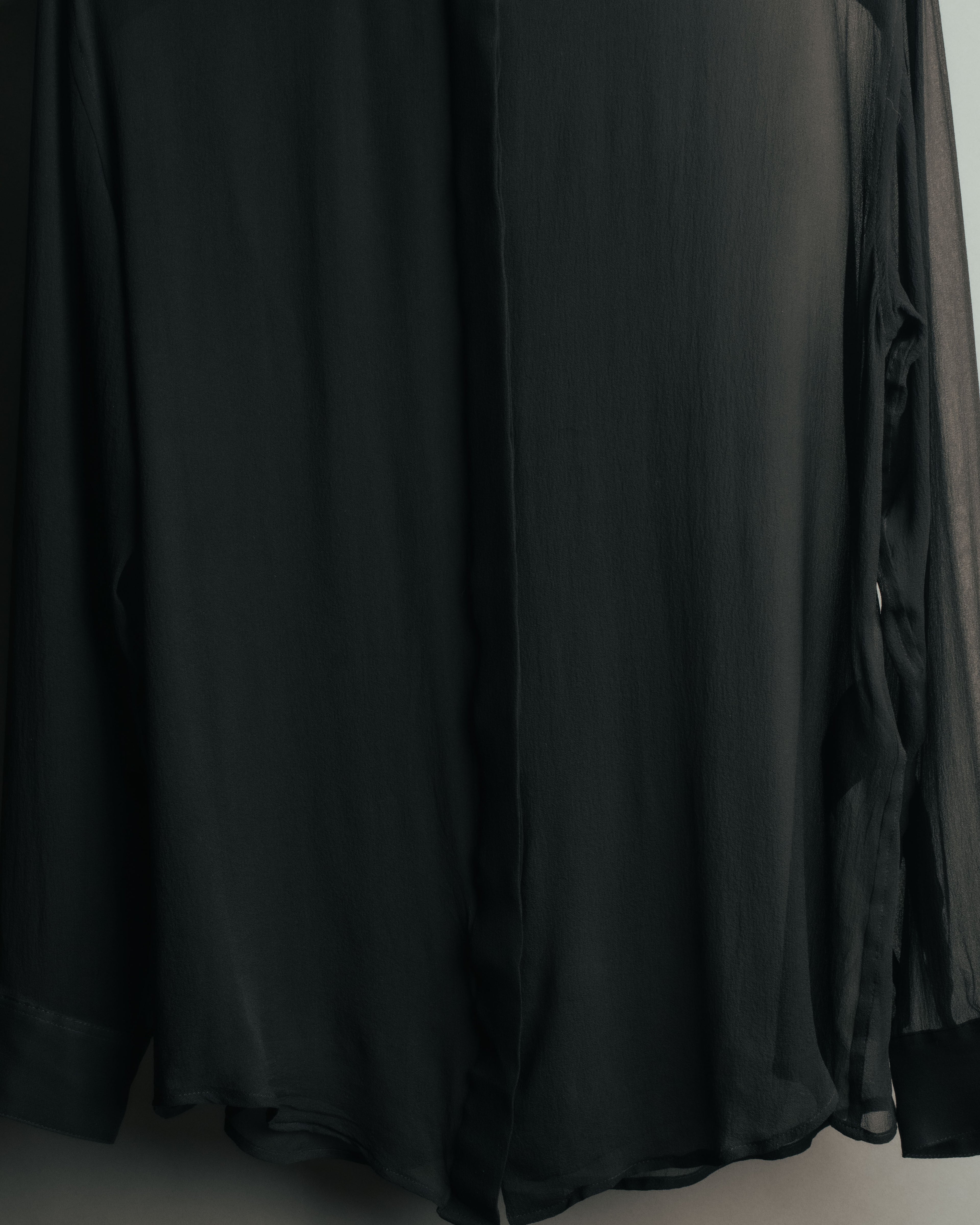 -SPECIAL- “SAINT LAURENT” 2013-2017 Sheer black dress shirt