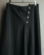 -SPECIAL- “Y’s” 2016 Asymmetric wool gabardine long skirt