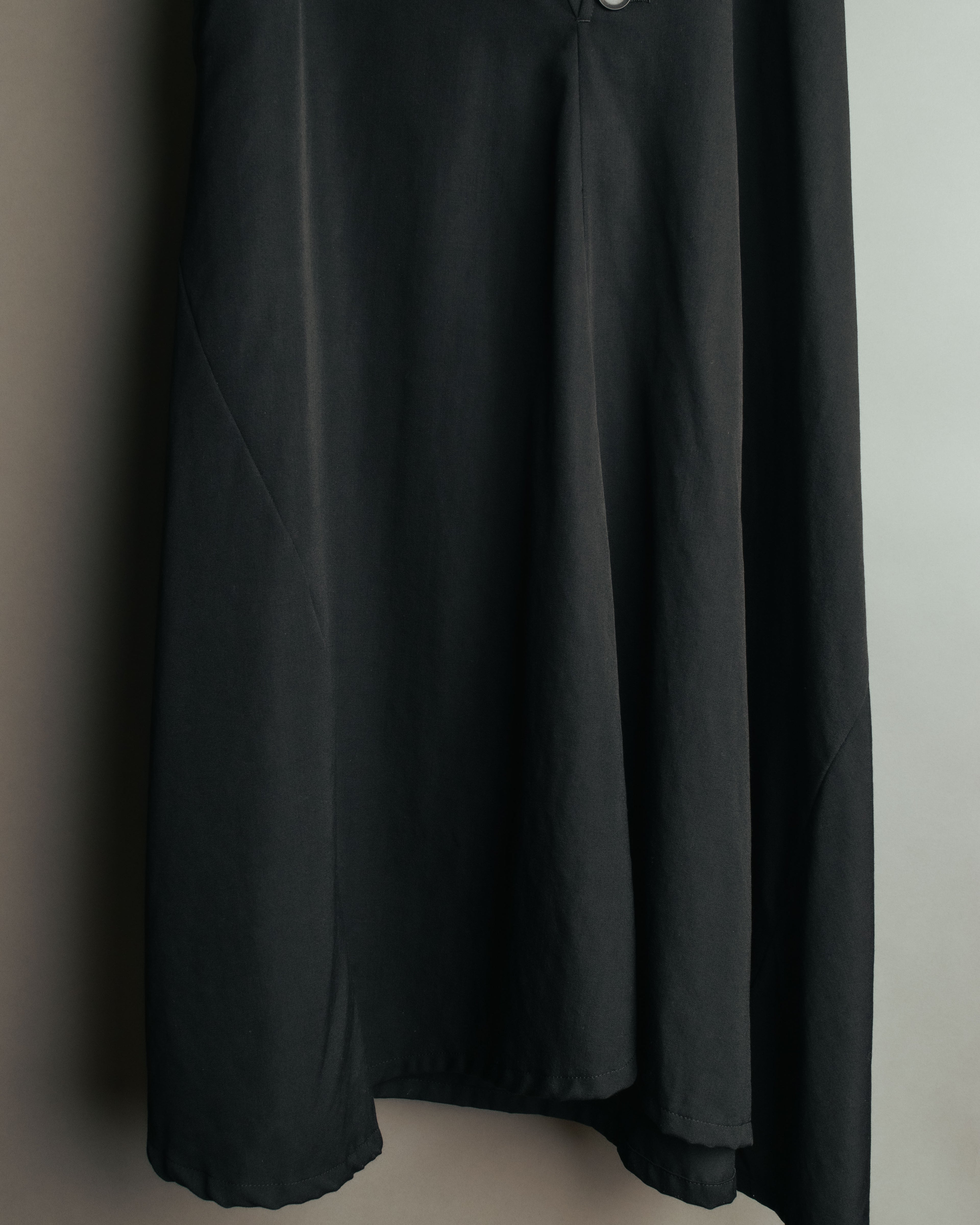 -SPECIAL- “Y’s” 2016 Asymmetric wool gabardine long skirt