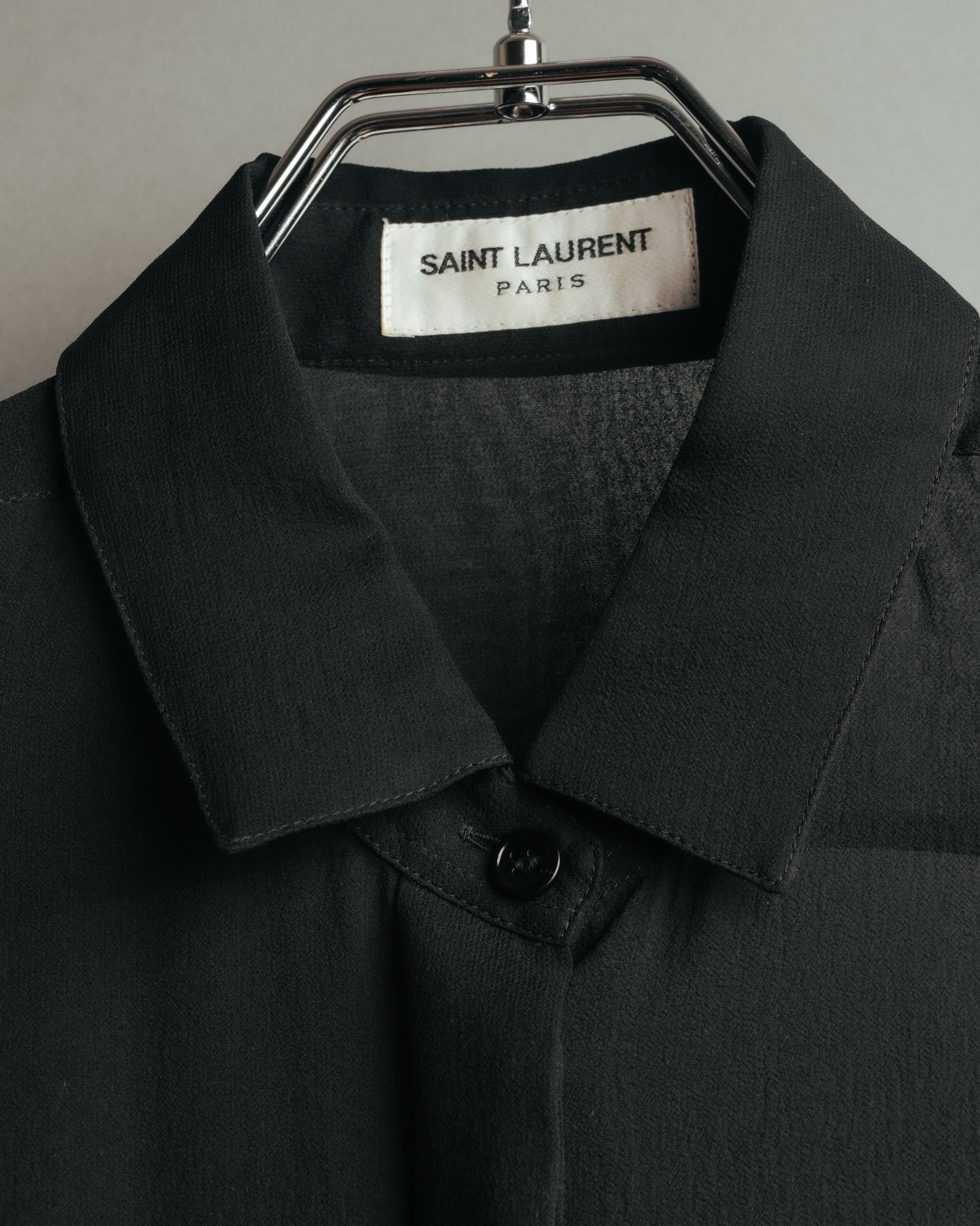 -SPECIAL- “SAINT LAURENT” 2013-2017 Sheer black dress shirt
