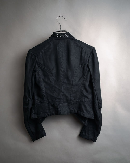 “COMME des GARÇONS” 2005 SS sequined cropped jacket