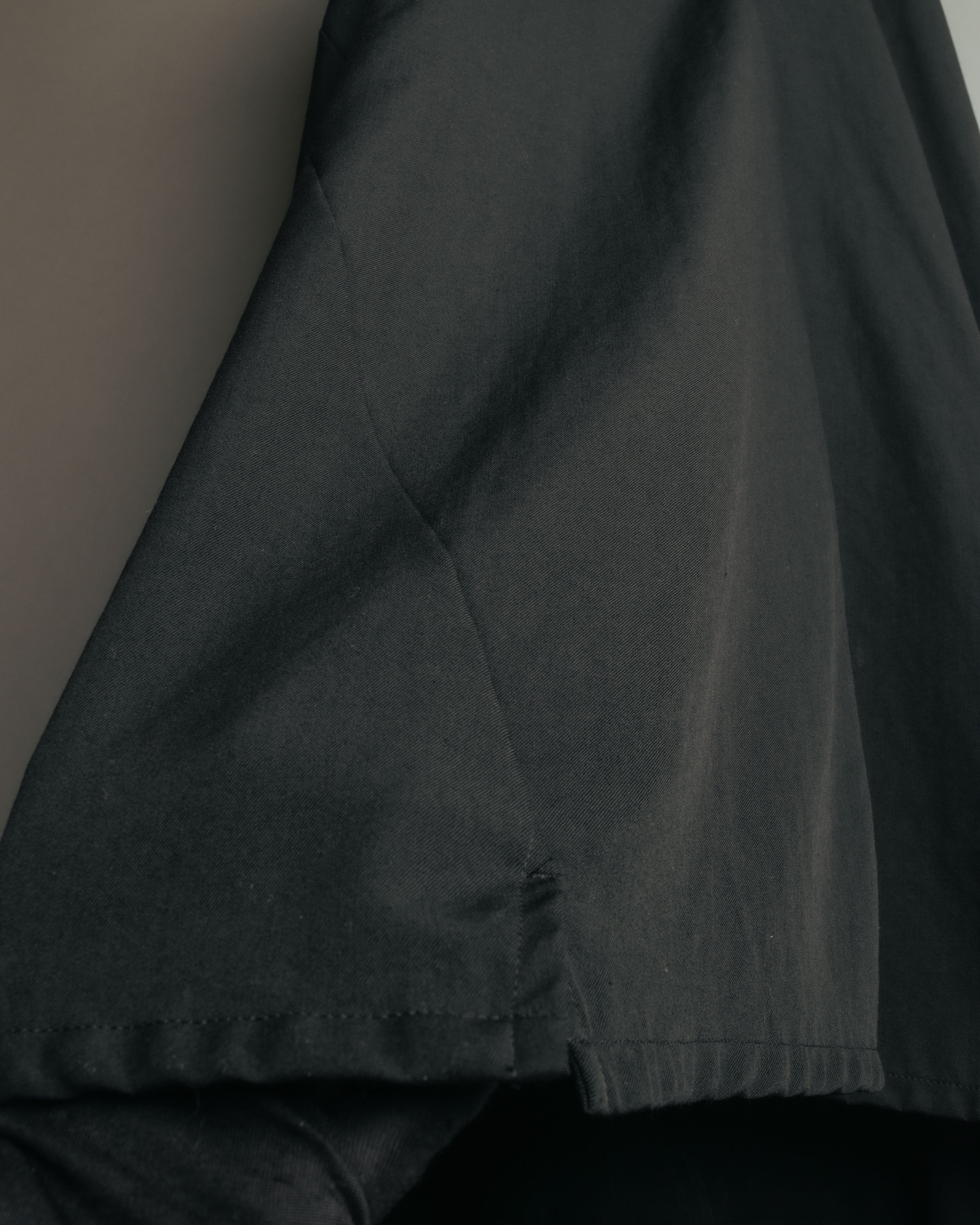 -SPECIAL- “Y’s” 2016 Asymmetric wool gabardine long skirt