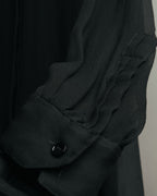 -SPECIAL- “SAINT LAURENT” 2013-2017 Sheer black dress shirt