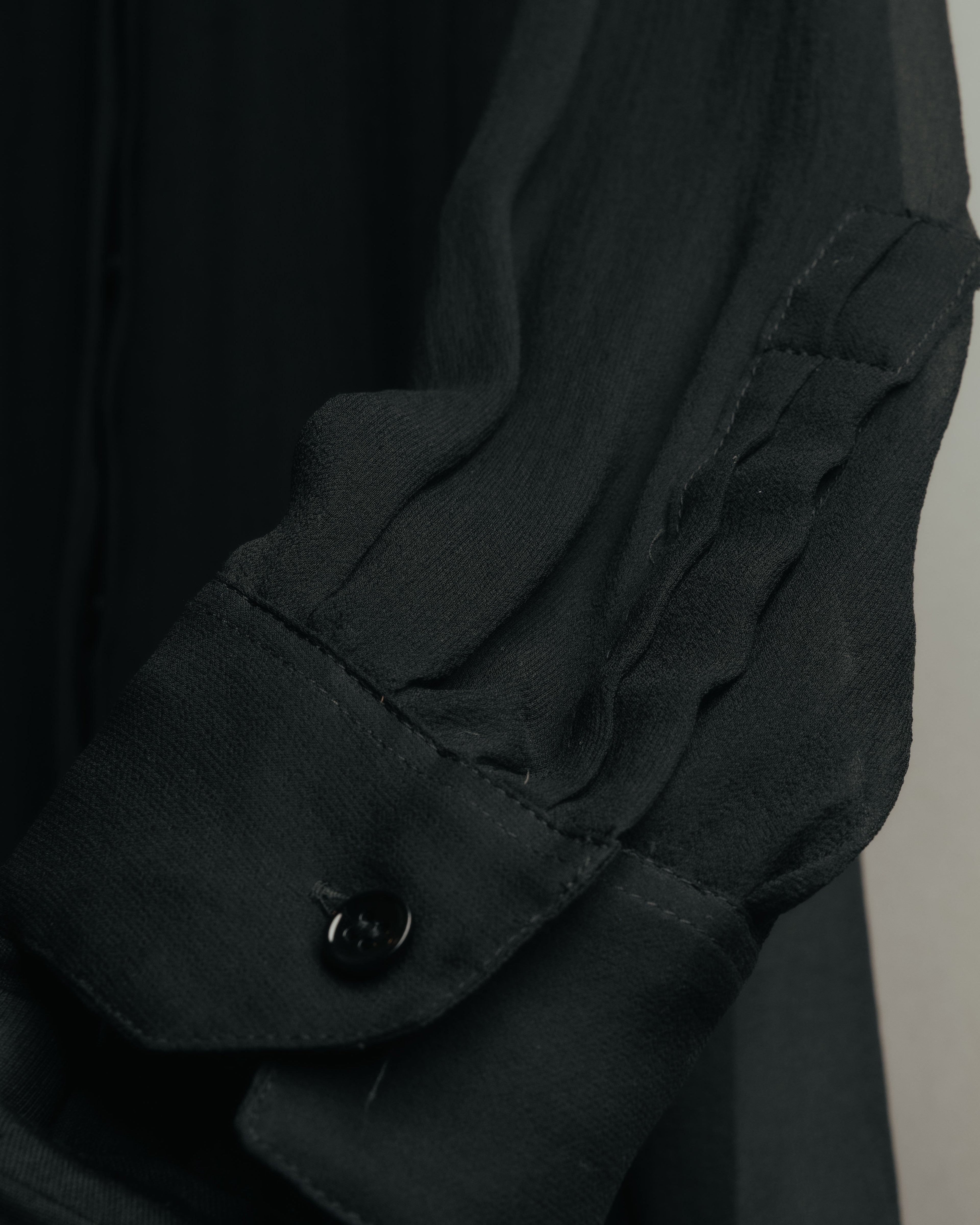 -SPECIAL- “SAINT LAURENT” 2013-2017 Sheer black dress shirt