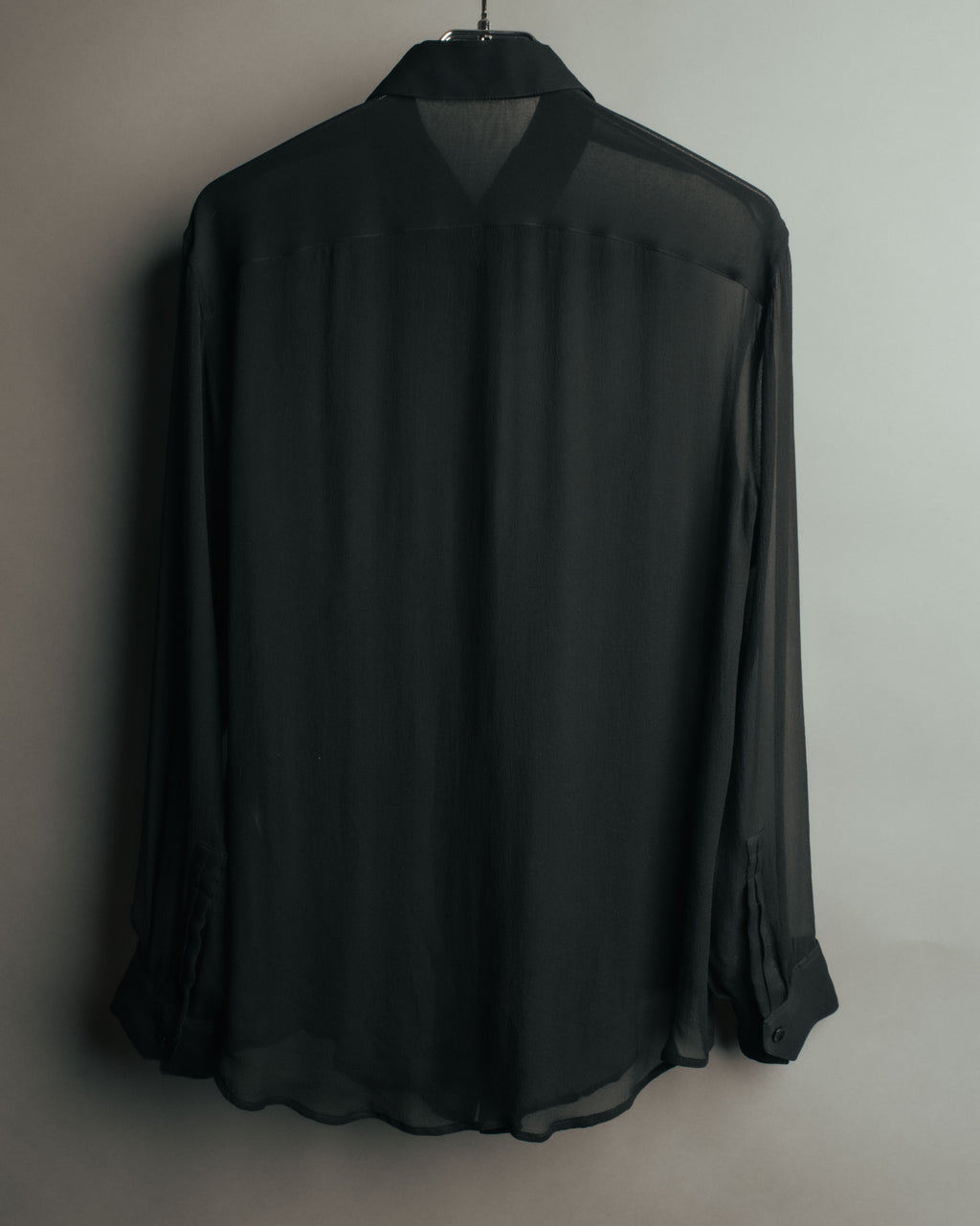 -SPECIAL- “SAINT LAURENT” 2013-2017 Sheer black dress shirt