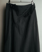 -SPECIAL- “Y’s” 2016 Asymmetric wool gabardine long skirt