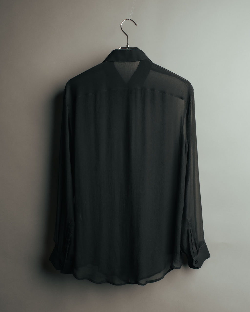 -SPECIAL- “SAINT LAURENT” 2013-2017 Sheer black dress shirt