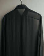 -SPECIAL- “SAINT LAURENT” 2013-2017 Sheer black dress shirt