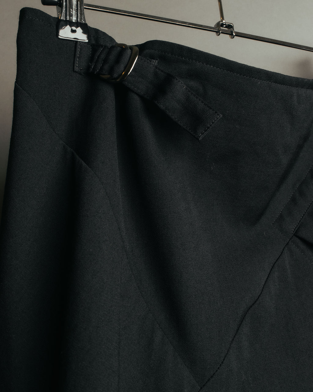 -SPECIAL- “Y’s” 2016 Asymmetric wool gabardine long skirt