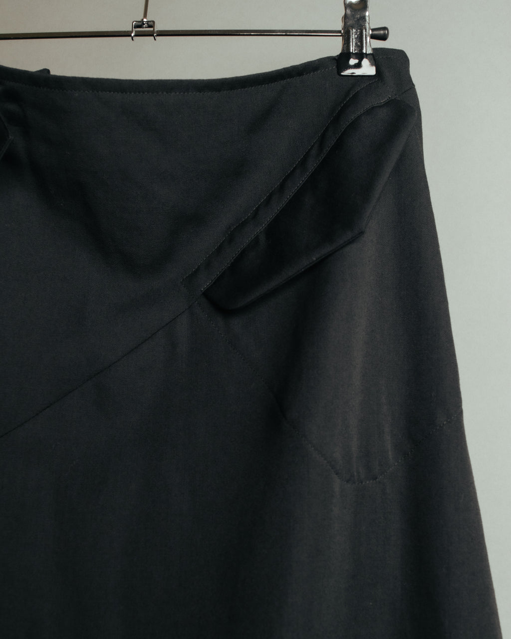 -SPECIAL- “Y’s” 2016 Asymmetric wool gabardine long skirt