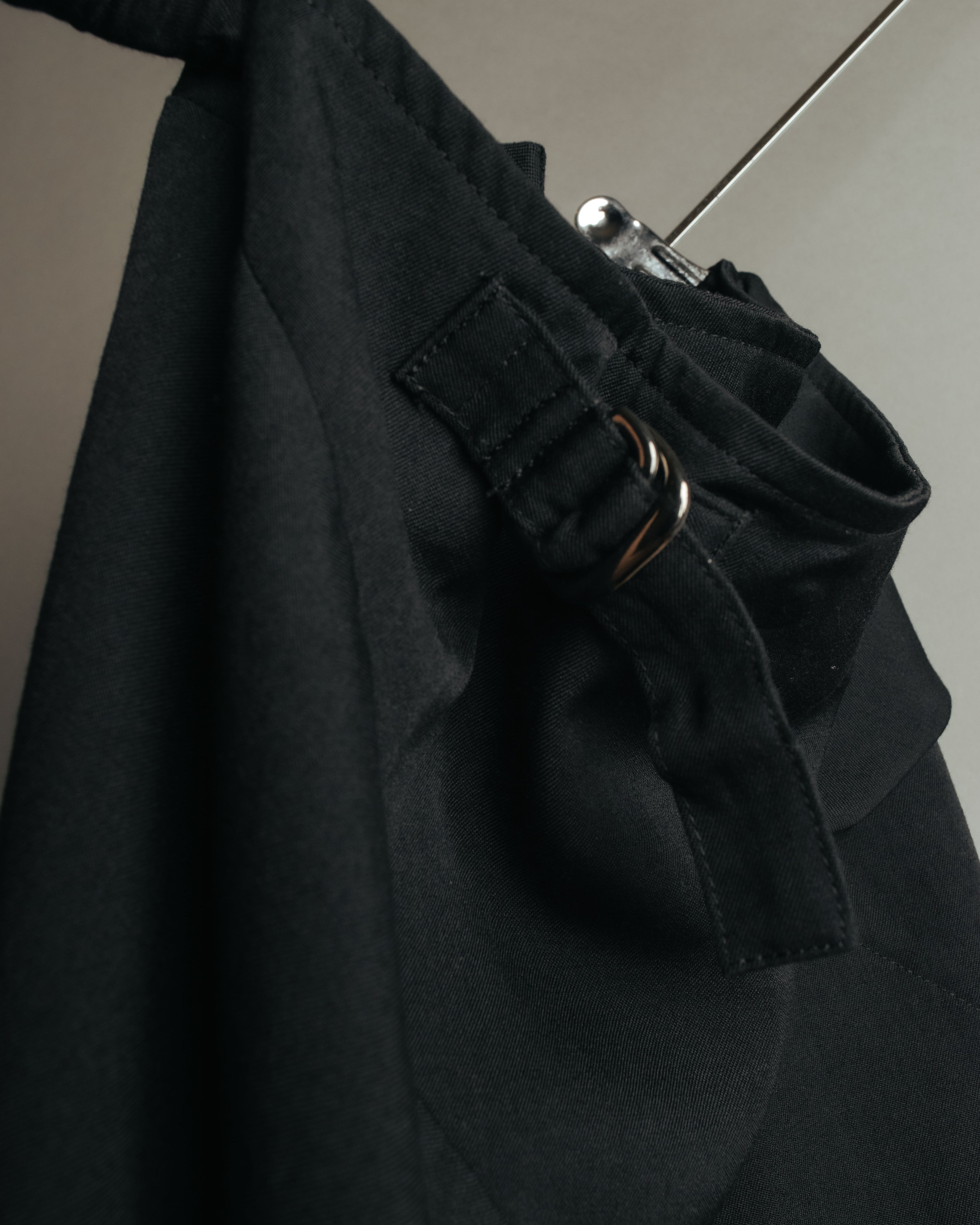 -SPECIAL- “Y’s” 2016 Asymmetric wool gabardine long skirt