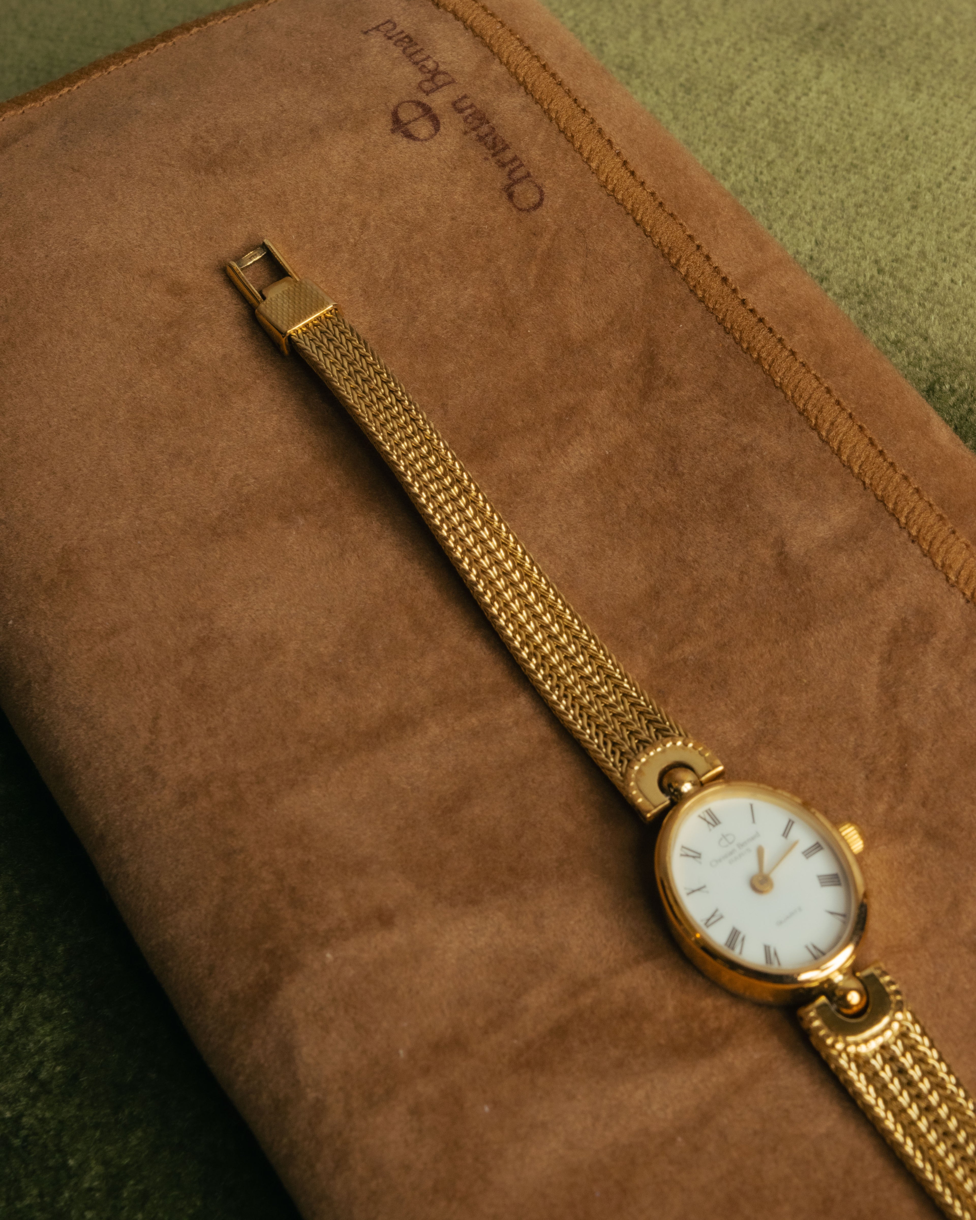 -SPECIAL- “Christian Bernard” 80’s-90’s Oval mesh bracelet watch