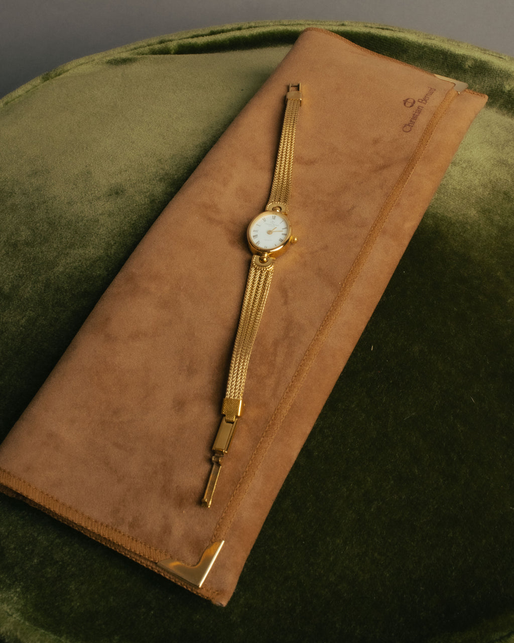 -SPECIAL- “Christian Bernard” 80’s-90’s Oval mesh bracelet watch