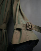 “Christian Dior” 80’s-90’s Iridescent belted trench coat