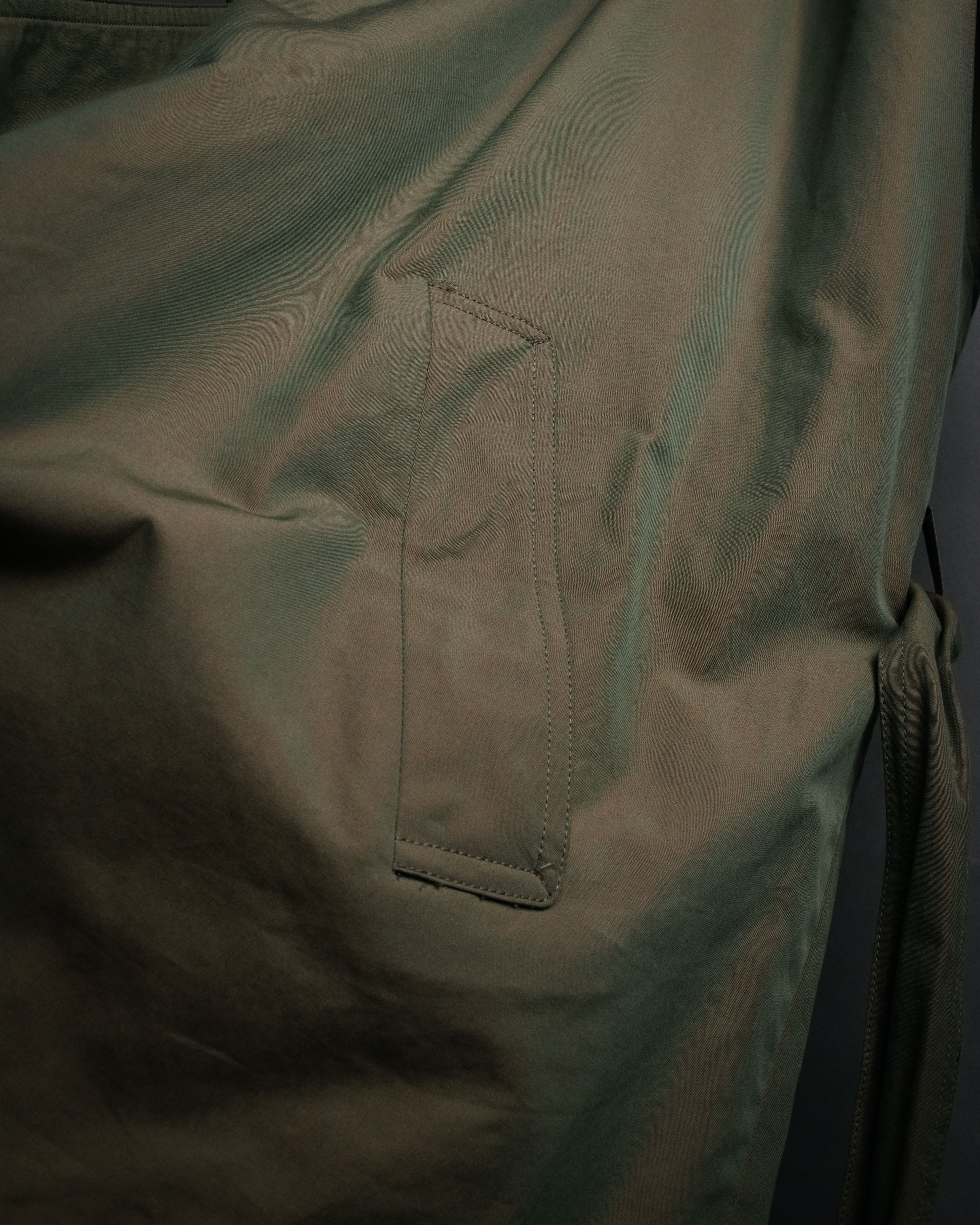 “Christian Dior” 80’s-90’s Iridescent belted trench coat