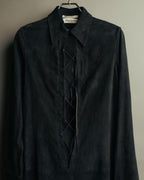 -SPECIAL- “Yves Saint Laurent rive gauche” 2001-2004 Suede lace-up safari dress