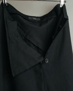-SPECIAL- “Y’s” 2016 Asymmetric wool gabardine long skirt