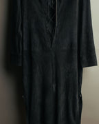 -SPECIAL- “Yves Saint Laurent rive gauche” 2001-2004 Suede lace-up safari dress