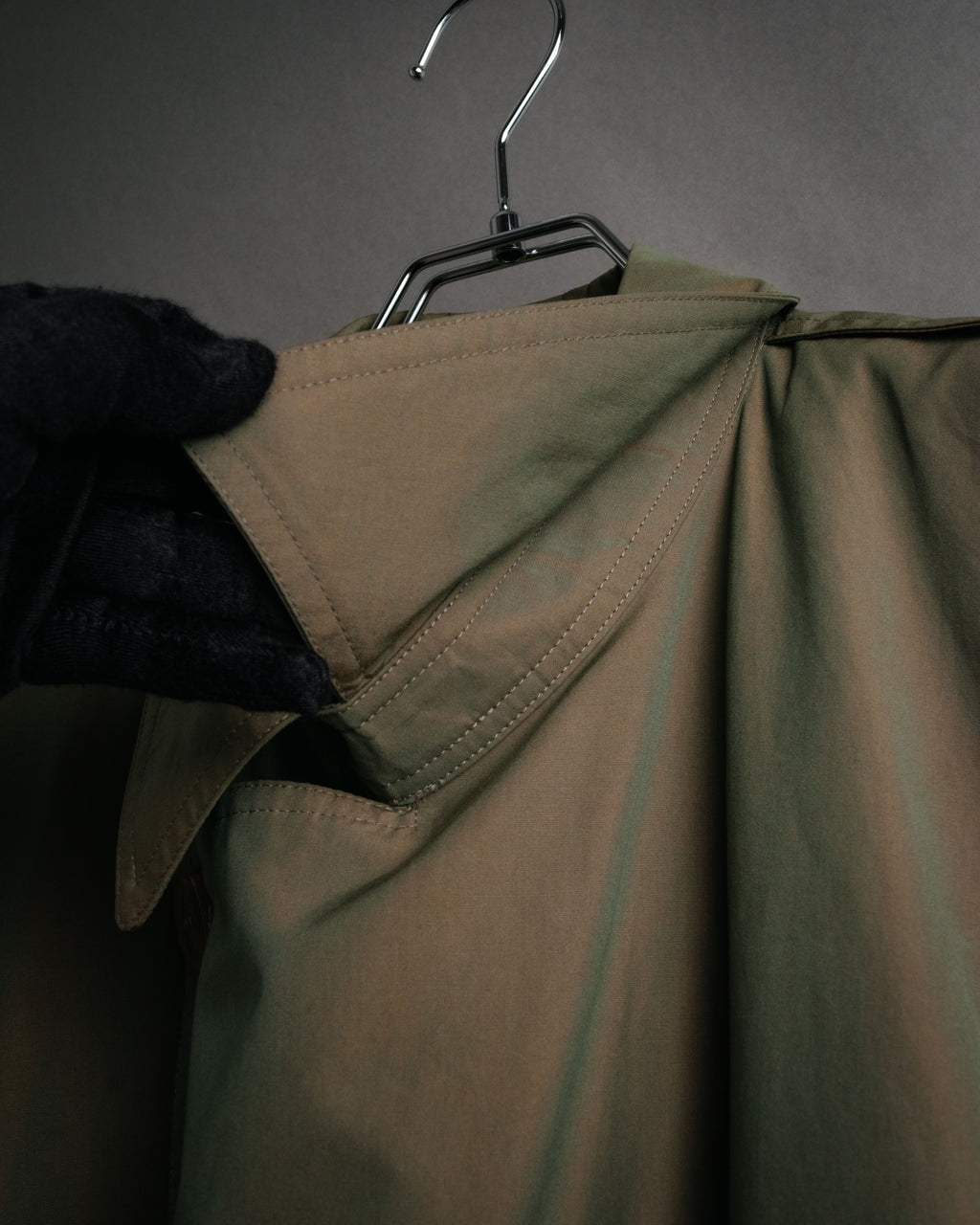 “Christian Dior” 80’s-90’s Iridescent belted trench coat
