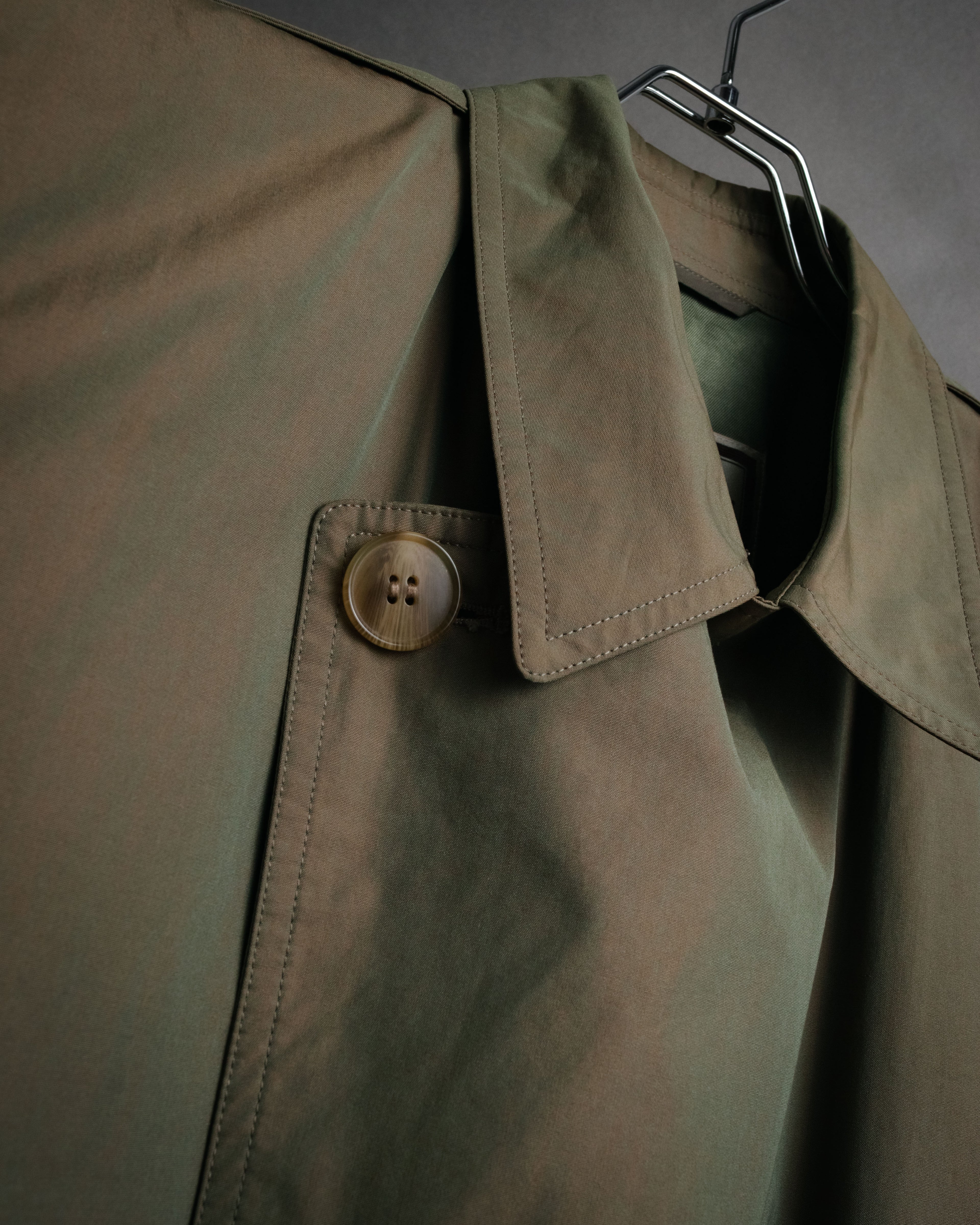 “Christian Dior” 80’s-90’s Iridescent belted trench coat