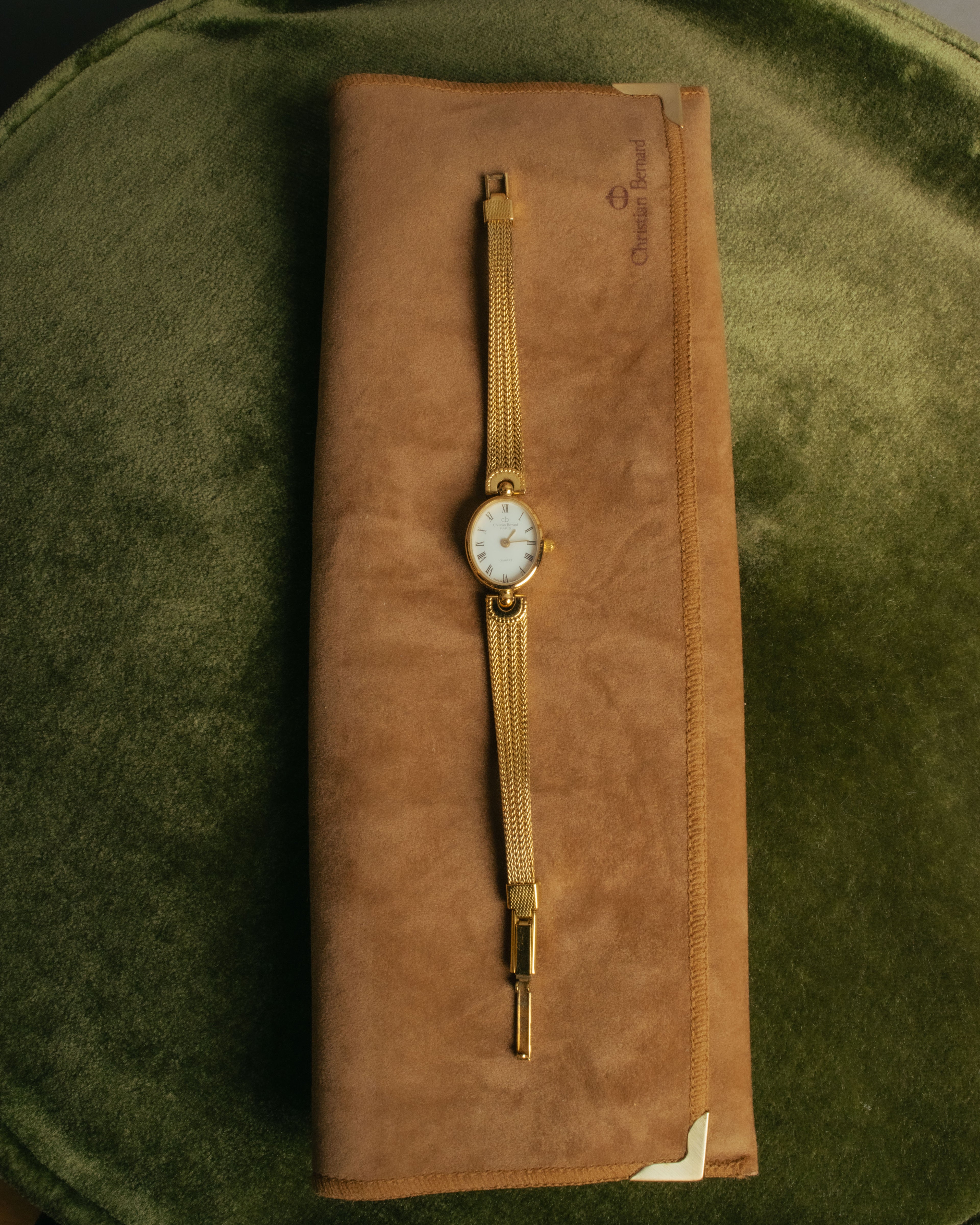 -SPECIAL- “Christian Bernard” 80’s-90’s Oval mesh bracelet watch