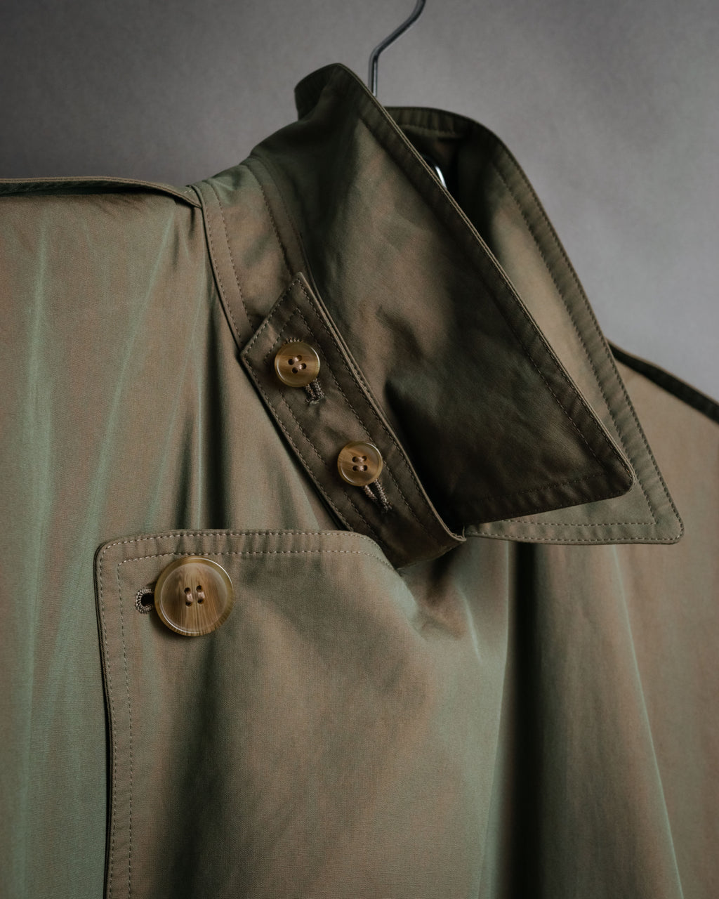 “Christian Dior” 80’s-90’s Iridescent belted trench coat