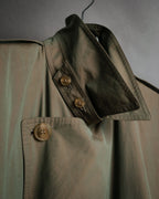 “Christian Dior” 80’s-90’s Iridescent belted trench coat